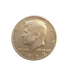 1972 Kennedy Half Dollar Coin U.S. Currency Collectible No Mint Mark